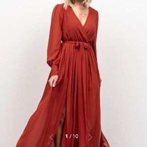 Baltic Born Celine rust maxi dress